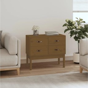 Tavolo Consolle Ambra 90x40x78 Cm İn Legno Massello Di Pino /