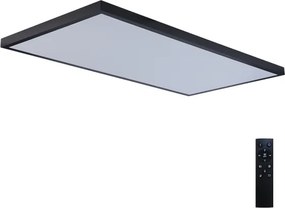 Brilagi-LED Plafoniera da bagno dimmerabile FRAME SMART LED/96W/230V IP44 nero + telecomando