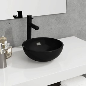 Lavandino İn Vetro Temperato 30x12 Cm Nero /