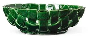 Plait Bowl Ø30 Emerald Verde - Ferm Living