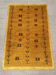 Gabbeh Tappeto persiano 80 x 120 Giallo (Iran) Annodato A Mano