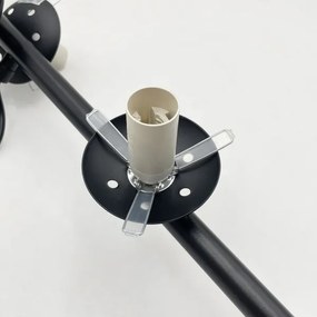 Brilagi - Lampadario sospeso MALONY 6xE14/20W/230V nero