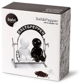 Saliera e pepiera con supporto Salt &amp; Pepper - Balvi