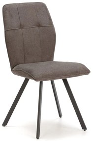 Sedie da pranzo grigio scuro in set di 4 Mery - Marckeric