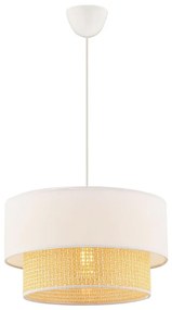 Lampadario a sospensione su cavo ECHO 1xE27/60W/230V crema/beige