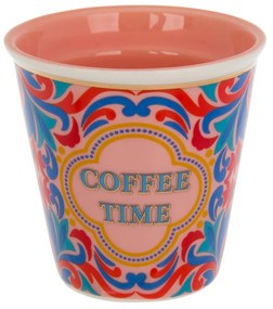 Bicchierino caffè porcellana Royal Garden rosa