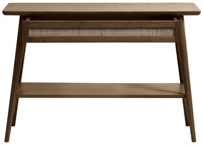 Consolle marrone con piano in rovere 40x110 cm Barrali - Unique Furniture