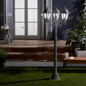 Lampione da giardino, Sima H 200 cm, nero, IP44