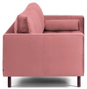Kave Home - Divano Debra 2 posti velluto rosa 182 cm