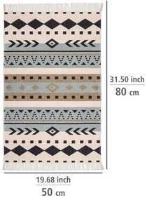 Tappeto da bagno in cotone riciclato , 50 x 80 cm Bere - Wenko