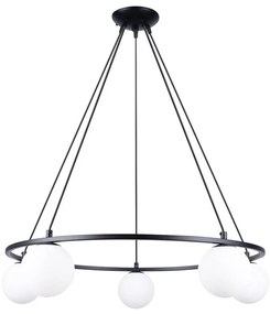 Sollux SL.1214 - Lampadario a sospensione con filo YOLI 5xG9/8W/230V nero