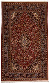 Kashan Tappeto persiano 140 x 230 Rosso (Iran) Annodato A Mano
