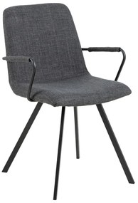 Sedie da pranzo grigio scuro in set di 2 Selina - Actona