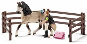Playset Schleich Andalusian horses care kit Plastica