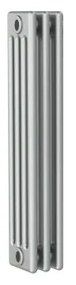 Radiatore acqua calda in acciaio 4 colonne, 3 elementi interasse 81,3 cm, grigio