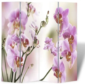 Paravento pieghevole 160x170cm con stampa fiore