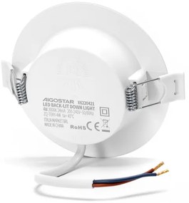 Aigostar - Lampada LED da incasso LED/4W/230V 3000K diametro 9,8 cm bianco