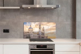 Pannello paraschizzi cucina Tramonto della cattedrale della Spagna 100x50 cm