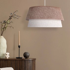 Euluna Lampada a sospensione Boucle, Ø 50 cm, cappuccino/ecru