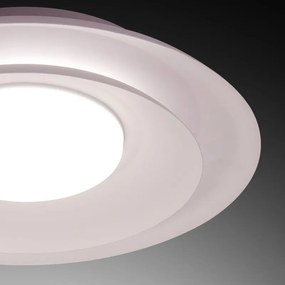 Plafoniera LED moderno Paola, bianco x8 cm, luce con 3 temperature di colore NOVECENTO