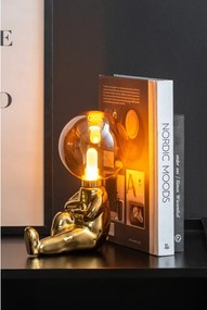 Lampada da tavolo per bambini dorata Joey – Leitmotiv