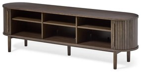 Mobile TV marrone effetto rovere 180x56x40 cm Meta – Unique Furniture
