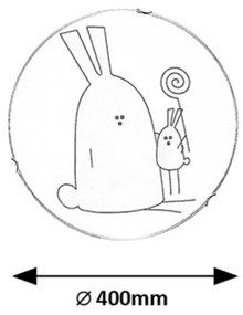 Rabalux 71279 - Plafoniera per bambini FLAPPY 2xE27/60W/230V