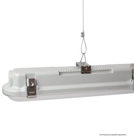 Plafoniera LED Stagna 120cm 40W CCT 6.400lm - con driver Philips CertaDrive Colore Bianco Variabile CCT