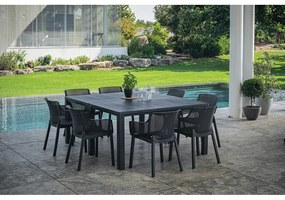 Sedia da giardino in plastica grigio scuro Elisa - Keter