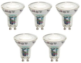 Set di 5 Lampadine LED Smart GU10 50mm Luminose 4.8W 400 lm 1800-6500K