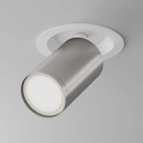 Maytoni Lampada a soffitto Serie 'FOCUS S' Colore Bianco e Argento opaco