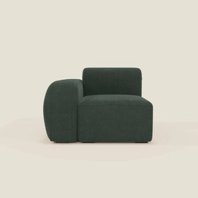 BonBon modulo terminale 105 cm sinistro o destro - tessuto smacchiabile T23 verde
