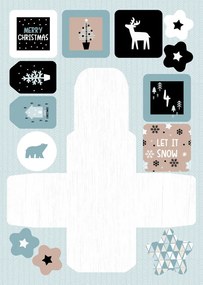 Calendario dell'Avvento con immagini da staccare - Natale nordico