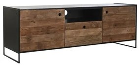 Mobile TV DKD Home Decor 144,5 x 40 x 51 cm Nero Arancio Legno Riciclato Pino