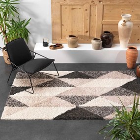 Tappeto nero e beige 160x230 cm Prism - douceur d'intérieur