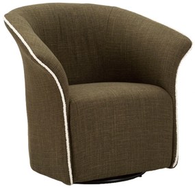 Poltrona Girevole Siena Verde Cm 83,5X66X80 Elegante