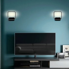 Applique LED moderno Jody nero NOVECENTO