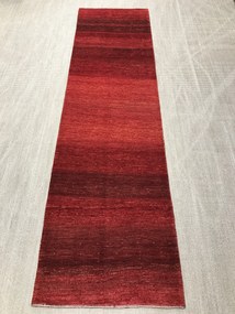 Loribaft Tappeto 300 x 80 Rosso (Iran) Annodato A Mano