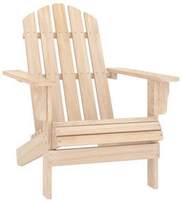 Sedia da giardino adirondack con tavolino in legno abete