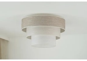 Brilagi - Plafoniera ALASKA LUNETA 1xE27/15W/230V diametro 45 cm grigio/color crema