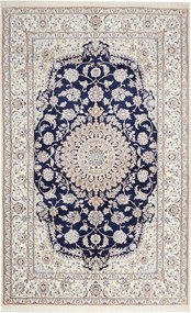 Nain Tappeto persiano 250 x 160 Blu (Iran) Annodato A Mano