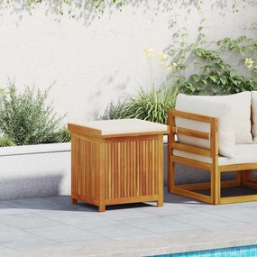 Scatola Cuscini Da Esterno 60x50x61 Cm Legno Massello Acacia /