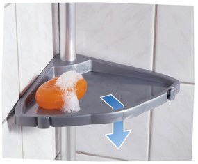 Mensola telescopica da parete grigia per il bagno Easy - Wenko