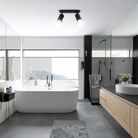 Brilagi - Luce Spot da bagno SELE 2xGU10/30W/230V IP44 nero