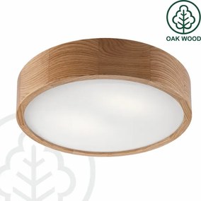 Brilagi - LED RGBW dimmerabile, plafoniera CARVALHO 2xE27/15W/230V Wi‑Fi rovere Ø 37,5 cm