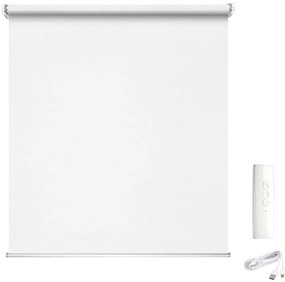 Tenda a rullo motorizzata filtrante MADECO Eroll bianco 184 x 250 cm