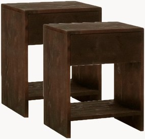 Set di 2 comodini in legno di abete Martina