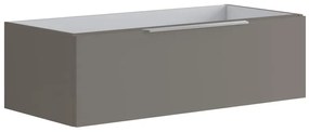 Mobile da bagno sotto lavabo Brera grigio opaco L 99.5 x H 30 x P 45.5 cm 1 cassetto, lavabo non incluso