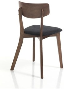 Sedie da pranzo in legno di noce Varm - Tomasucci