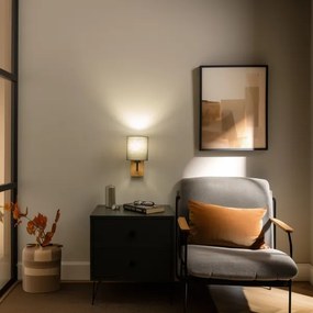 Brilagi - Applique NUBILA WOOD 1xE27/25W/230V quercia/antracite